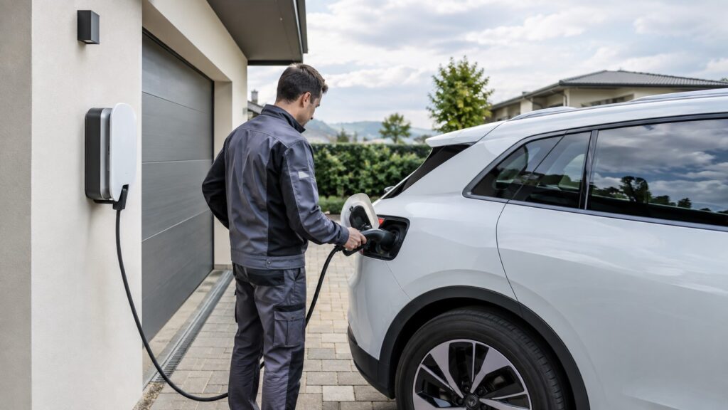 Colonnina di ricarica domestica per veicoli elettrici e assistenza Bonus Colonnine