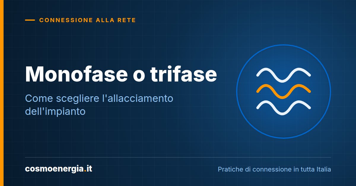 Allacciamento Monofase o Trifase per il Fotovoltaico: Come Scegliere