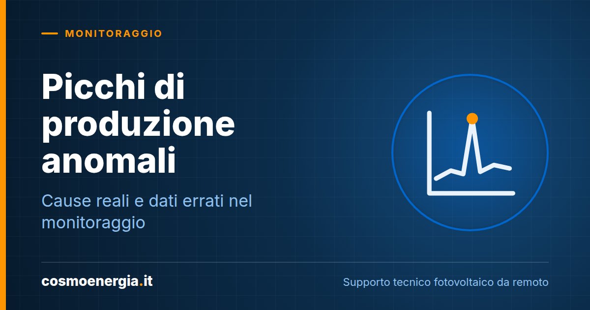 Picchi di Produzione Anomali nel Monitoraggio: Cause Reali e Come Interpretarli
