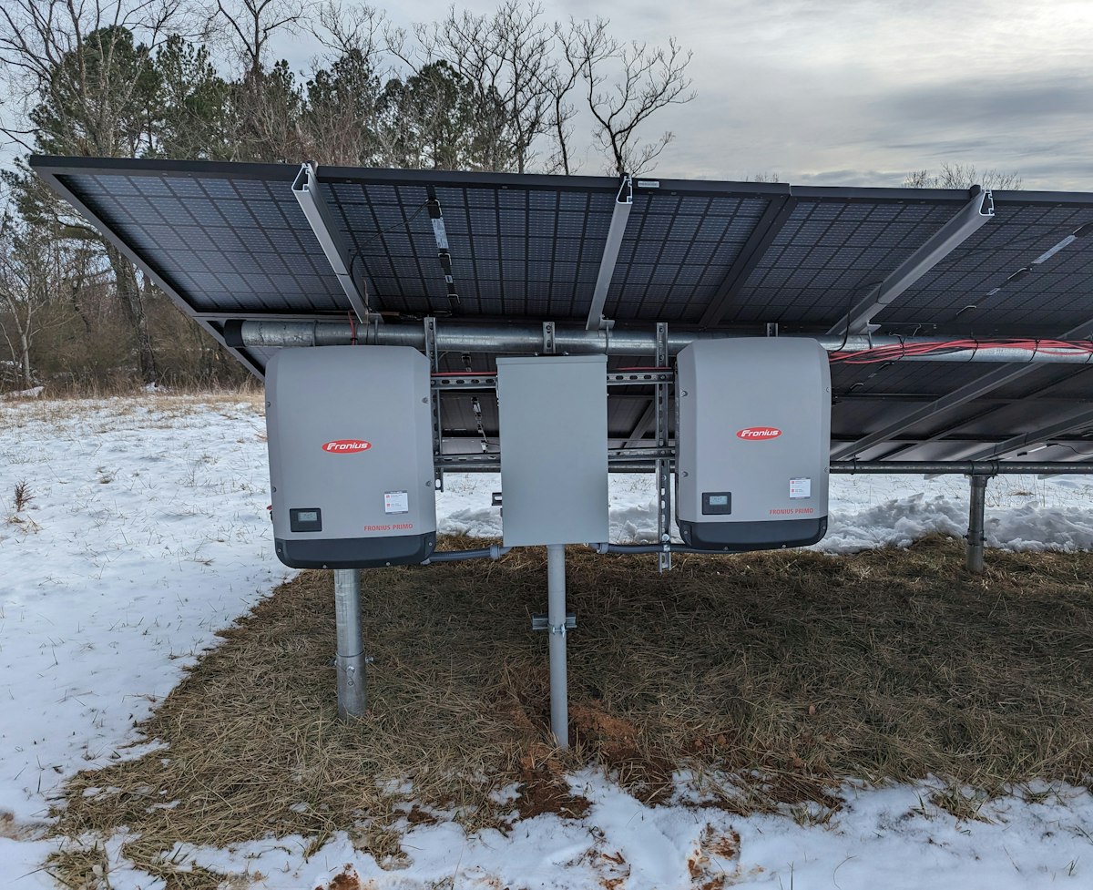 Inverter fotovoltaici installati a servizio di un impianto solare